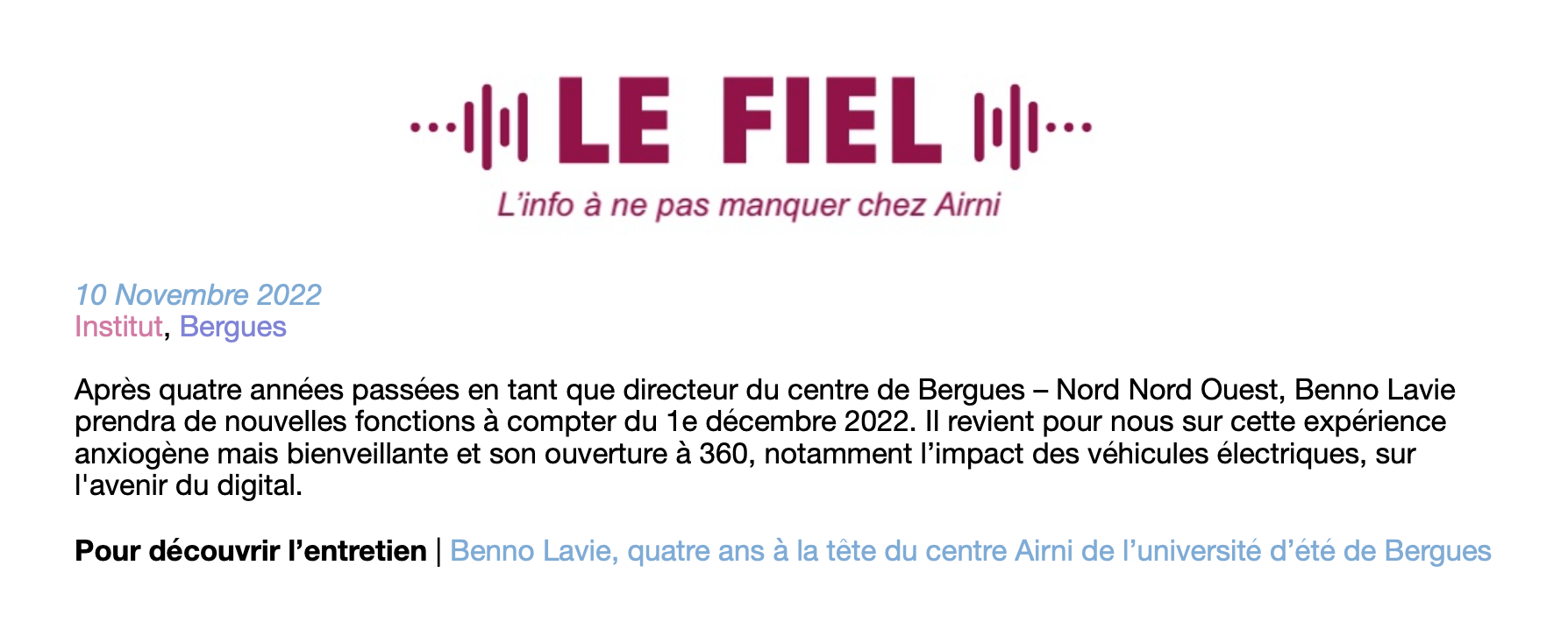 Le Fiel Info du 10/11/2022